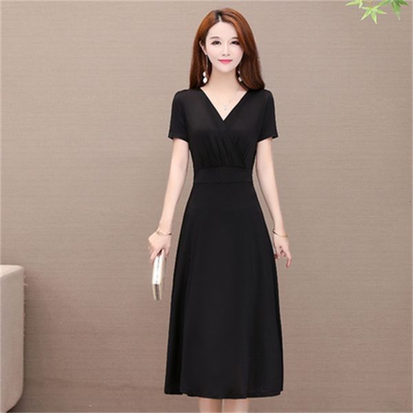 2021 new green dress l-5xl plus size new korean fashions with low-v-thin show fine short sleeve maxi women's dresses, Black;gray
2021 new green dress l-5xl plus size new korean fashions with low-v-thin show fine short sleeve maxi women's dresses, Black;gray