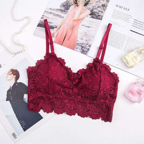 women push up lace underwear solid hollow tube bra seamless padded bras adjusted straps femme vest brassiere1, Red;black
women push up lace underwear solid hollow tube bra seamless padded bras adjusted straps femme vest brassiere1, Red;black