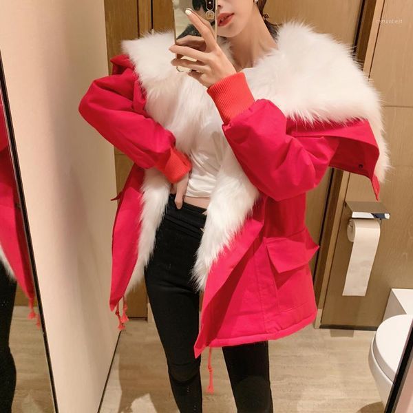 women's fur & faux lucyever collar coats 2021 winter thick warm clothes woman korean style imitation lamb hair coat female1, Black
women's fur & faux lucyever collar coats 2021 winter thick warm clothes woman korean style imitation lamb hair coat female1, Black