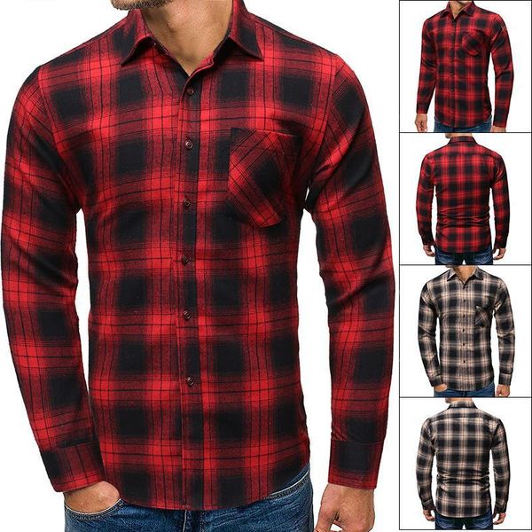 classic plaid shirt men 2020 england fashion lapel long sleeve casual flannel shirts single breasted hip hop streetwear1, White;black
classic plaid shirt men 2020 england fashion lapel long sleeve casual flannel shirts single breasted hip hop streetwear1, White;black
