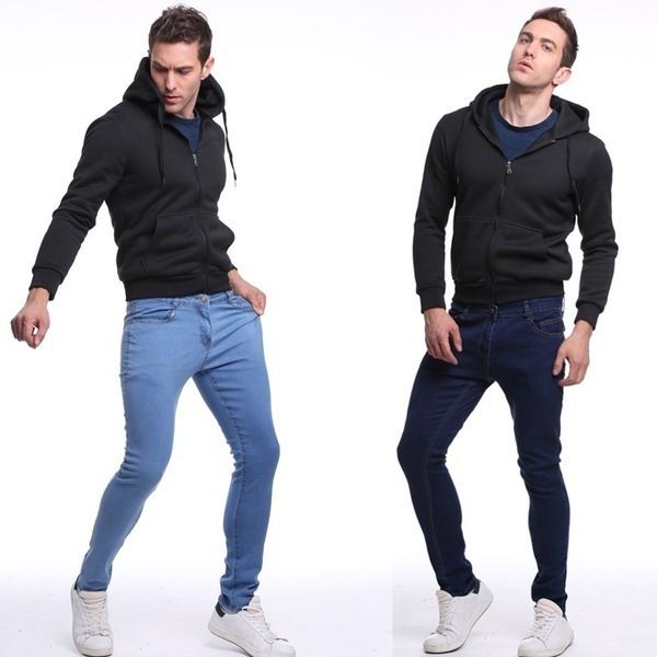 cool ripped slim jeans for hole long pencil pants men's fashion thin ny hiphop trousers clothes clothing men, Black
cool ripped slim jeans for hole long pencil pants men's fashion thin ny hiphop trousers clothes clothing men, Black