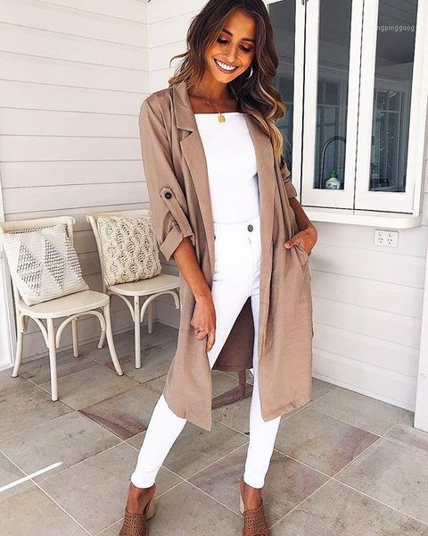 2020 autumn leisure new long coat women trench coat plus size women's clothing manteau femme hiver1, Tan;black
2020 autumn leisure new long coat women trench coat plus size women's clothing manteau femme hiver1, Tan;black