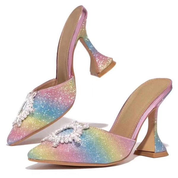 women fashions rainbow sandals crystal glitter point toe shoes high heels 10cm new brand fcx0, Black
women fashions rainbow sandals crystal glitter point toe shoes high heels 10cm new brand fcx0, Black