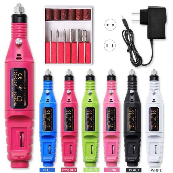 nail art equipment 1set professional electric manicure machine kit 20000rpm drill pen pedicure file tools, Silver
nail art equipment 1set professional electric manicure machine kit 20000rpm drill pen pedicure file tools, Silver