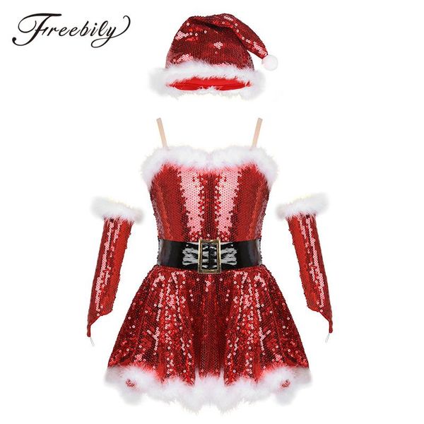 stage wear kids girls fancy party christmas santa dance costume outfit sequins figure ice skating twirling ballet leotard dress, Black;red
stage wear kids girls fancy party christmas santa dance costume outfit sequins figure ice skating twirling ballet leotard dress, Black;red
