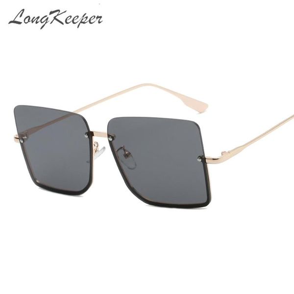 sunglasses longkeeper fashion vintage half frame square for women alloy oversize gradient black blue elegant shades uv400, White;black
sunglasses longkeeper fashion vintage half frame square for women alloy oversize gradient black blue elegant shades uv400, White;black