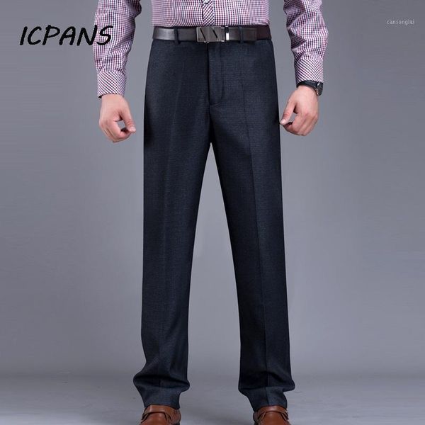 icpans big size 40 42 44 suit pants autumn wool formal office trousers men high waist straight loose dress pants men 20211, White;black
icpans big size 40 42 44 suit pants autumn wool formal office trousers men high waist straight loose dress pants men 20211, White;black