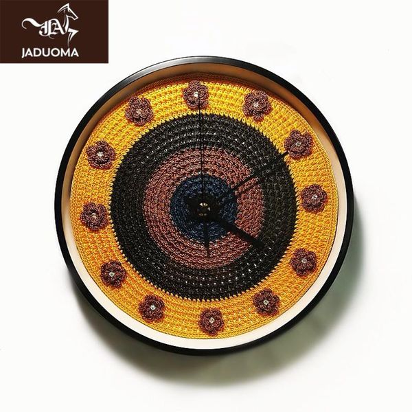 jaduoma 3d wall clock handmade crochet paste drill clock modern design silent movement duvar saati wall watch for home decor
jaduoma 3d wall clock handmade crochet paste drill clock modern design silent movement duvar saati wall watch for home decor