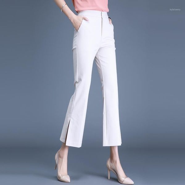 spring autumn split pants women black/white flare pants plus size high waist trousers ladies slim ankle-length trousers -4xl1
spring autumn split pants women black/white flare pants plus size high waist trousers ladies slim ankle-length trousers -4xl1