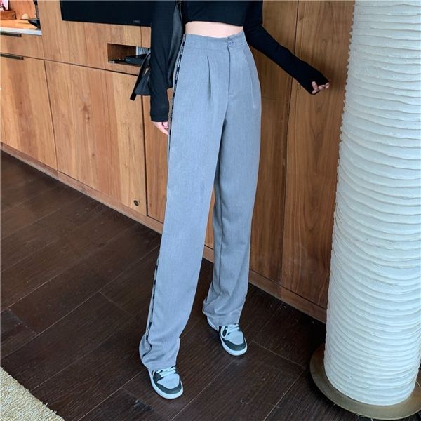 2021 new pantsspring new fall design female sense grey casual fashion high waist drape loose straight leg wide scrub pants5 suit 6v7j, Black;white
2021 new pantsspring new fall design female sense grey casual fashion high waist drape loose straight leg wide scrub pants5 suit 6v7j, Black;white