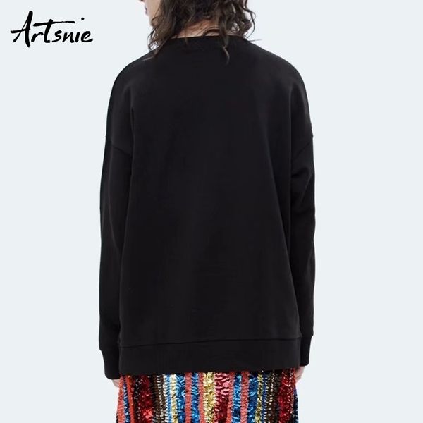 artsnie cartoon character embroidery knitted sweatshirt women spring o neck streetwear oversized hoodie casual sweatshirts y200610, Black
artsnie cartoon character embroidery knitted sweatshirt women spring o neck streetwear oversized hoodie casual sweatshirts y200610, Black