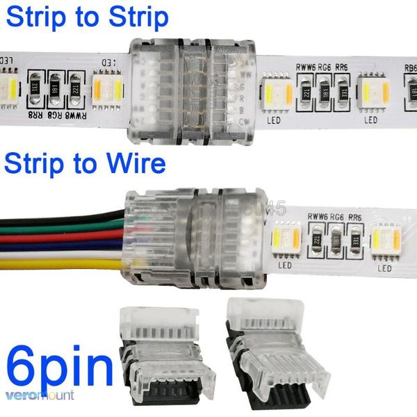 5pcs/lot 6pin 6-pin led connector strip to wire or strip to connection use terminal for non-waterproof rgb+cct led
5pcs/lot 6pin 6-pin led connector strip to wire or strip to connection use terminal for non-waterproof rgb+cct led