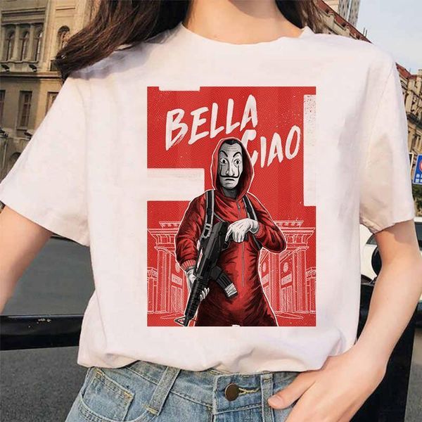 new money heist tshirt fashion women tshirt women summer casual dali mask casa de papel t-shirt female loose tee shirts, White
new money heist tshirt fashion women tshirt women summer casual dali mask casa de papel t-shirt female loose tee shirts, White