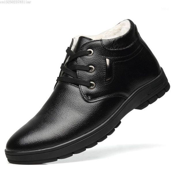 super warm winter ankle men snow boots genuine leather boots man safety shoes men fur botte hombre 20191, Black
super warm winter ankle men snow boots genuine leather boots man safety shoes men fur botte hombre 20191, Black
