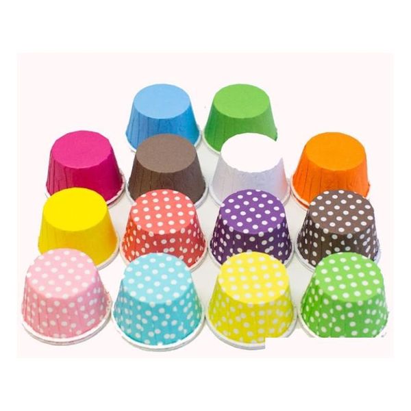 100pcs/lot colorful dots pure color mini paper cake liners muffin cupcake cases cups dessert decorating baking cups zvg0o
100pcs/lot colorful dots pure color mini paper cake liners muffin cupcake cases cups dessert decorating baking cups zvg0o