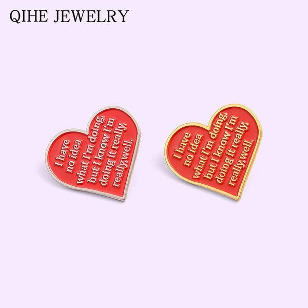 red heart enamel pin i have no idea what i' doing quote power letters brooch for women men fashion jewelry badge pin buckle1, Gray
red heart enamel pin i have no idea what i' doing quote power letters brooch for women men fashion jewelry badge pin buckle1, Gray