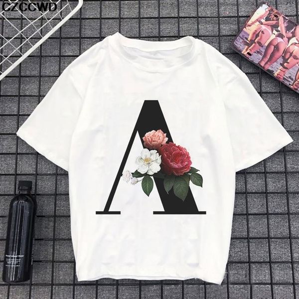summer ulzzang harajuku fun bouquet of 24 english letters print short sleeve t shirt big size loose vintage casual women t shirt, White
summer ulzzang harajuku fun bouquet of 24 english letters print short sleeve t shirt big size loose vintage casual women t shirt, White