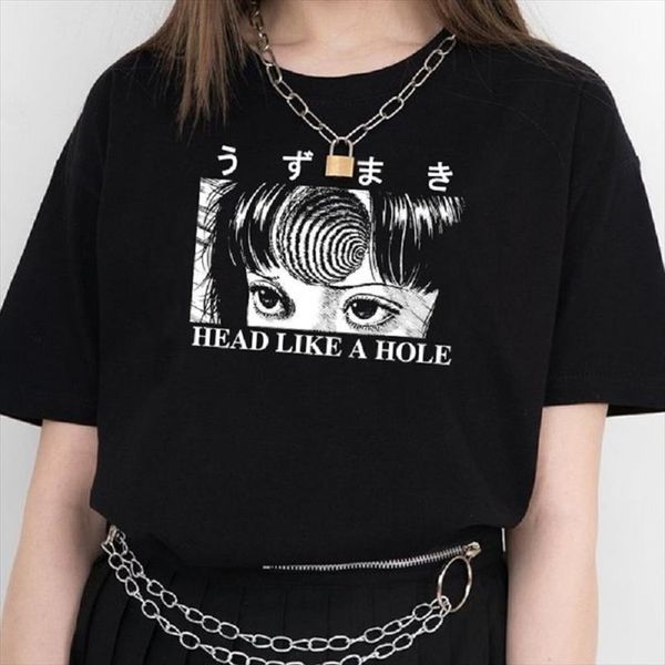 harajuku summer womens short sleeve letter head like a hole anime t shirt hipster grunge horror manga tee gothic clothing, White
harajuku summer womens short sleeve letter head like a hole anime t shirt hipster grunge horror manga tee gothic clothing, White