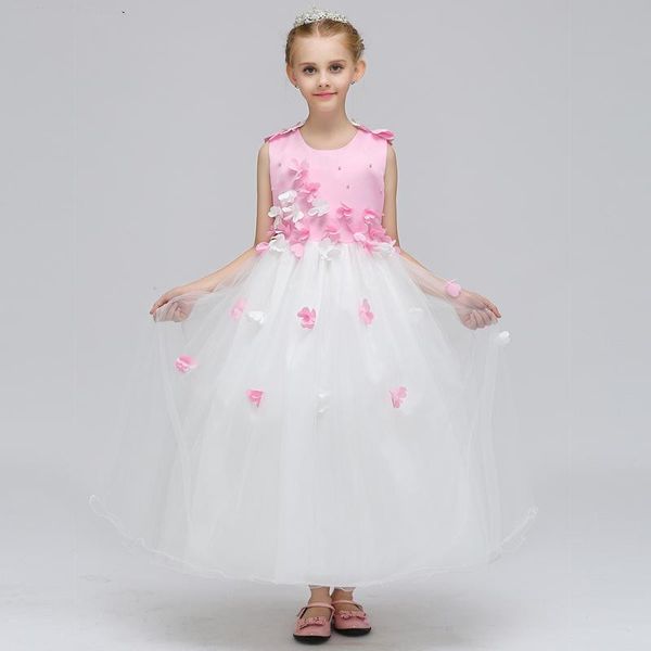 in stock long pink beaded flower girl dress for weddings 3-12y pageant dresses for girls tulle ball gown kids bow prom gown, White;blue
in stock long pink beaded flower girl dress for weddings 3-12y pageant dresses for girls tulle ball gown kids bow prom gown, White;blue
