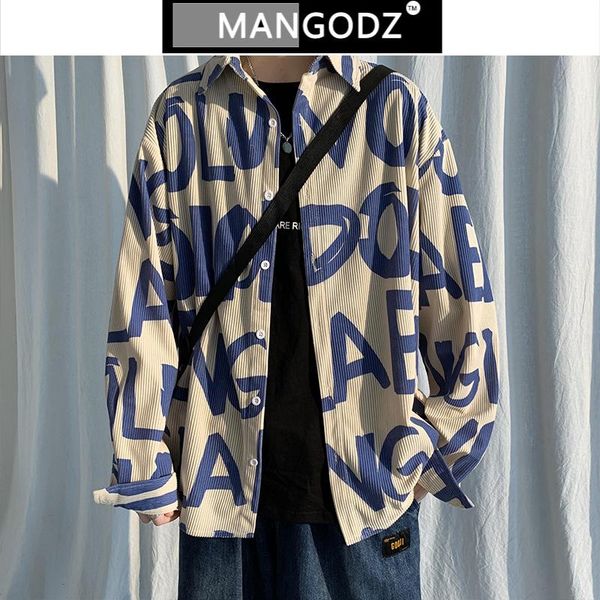 2021 spring new shirts for men corduroy full letter print long sleeve shirt casual vintage mens clothing japanese hip hop, White;black
2021 spring new shirts for men corduroy full letter print long sleeve shirt casual vintage mens clothing japanese hip hop, White;black