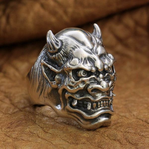 925 sterling silver japanese ghost prajna ring mens devil skull ring ta253 us size 7 to 15, Golden;silver
925 sterling silver japanese ghost prajna ring mens devil skull ring ta253 us size 7 to 15, Golden;silver