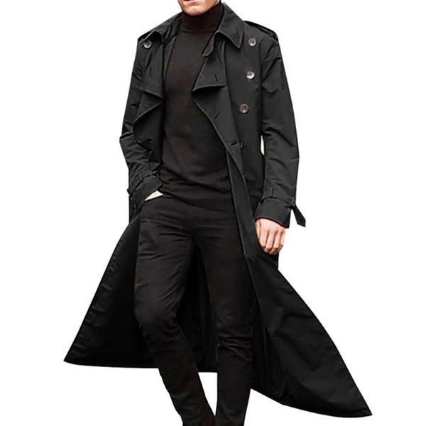 men's trench coats mens punk clothes lapel collar coat casual long jackets solid color ropa para hombre winter outerwear men, Tan;black
men's trench coats mens punk clothes lapel collar coat casual long jackets solid color ropa para hombre winter outerwear men, Tan;black