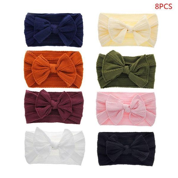 hair accessories 8pcs/set baby girls lovely bow hairband pattern elastic wide headband stretch knot bandanas turban headdress1, Slivery;white
hair accessories 8pcs/set baby girls lovely bow hairband pattern elastic wide headband stretch knot bandanas turban headdress1, Slivery;white