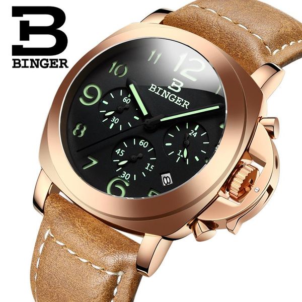 wristwatches strong luminous number men's watches multi functional chronograph watch quartz calendar wristwatch waterproof leather 3bar, Slivery;brown
wristwatches strong luminous number men's watches multi functional chronograph watch quartz calendar wristwatch waterproof leather 3bar, Slivery;brown