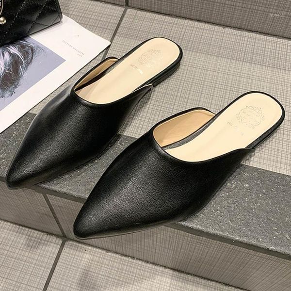 slippers fashion pointed toe women flat heel shoes sandals pu leather cozy casual flats slip on v mouth ballet jg31, Black
slippers fashion pointed toe women flat heel shoes sandals pu leather cozy casual flats slip on v mouth ballet jg31, Black
