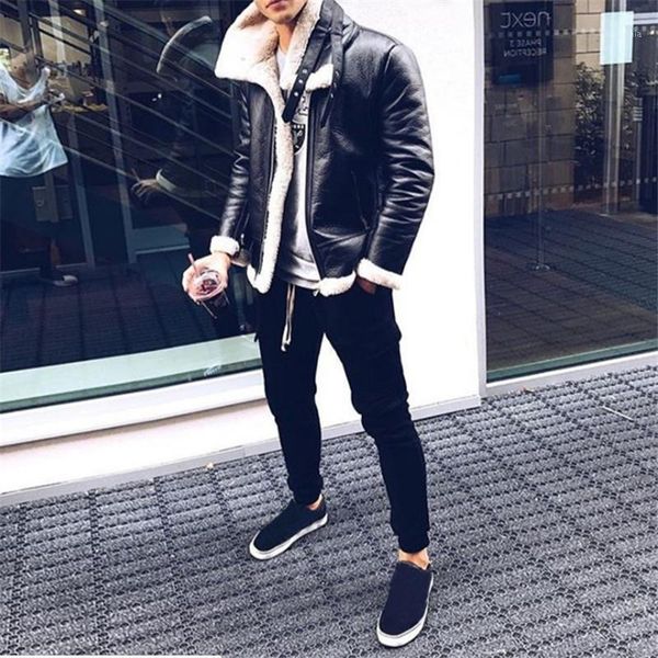 2020 winter suede leather jacket stand collar casual slim fit men fashions fleece warm outwear zipper faux leather coat ds508281, Black
2020 winter suede leather jacket stand collar casual slim fit men fashions fleece warm outwear zipper faux leather coat ds508281, Black