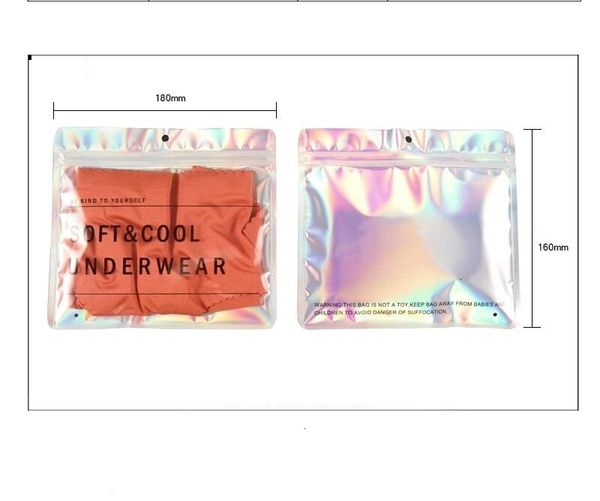 18x16cm hologram 100pcs/lot aluminum foil laser underwear under clothes storage bag with hang hole
18x16cm hologram 100pcs/lot aluminum foil laser underwear under clothes storage bag with hang hole