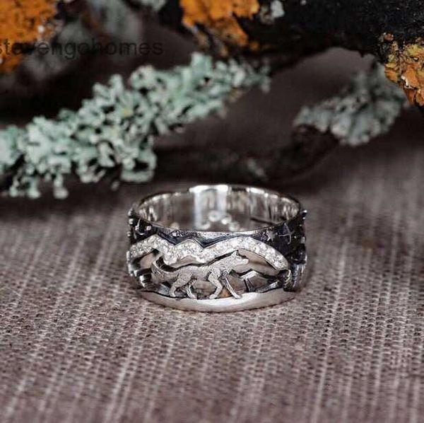 wolf selling jewelry men's and women's loyal couple style simple fashion ring, Silver
wolf selling jewelry men's and women's loyal couple style simple fashion ring, Silver