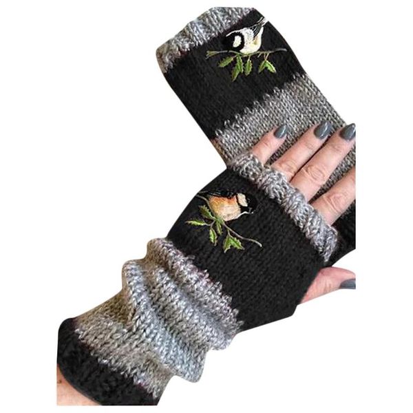 women knitted gloves winter keep warm plus thicken velvet fashion embroidere outdoor gloves fingerless coldproof design gifts, Blue;gray
women knitted gloves winter keep warm plus thicken velvet fashion embroidere outdoor gloves fingerless coldproof design gifts, Blue;gray