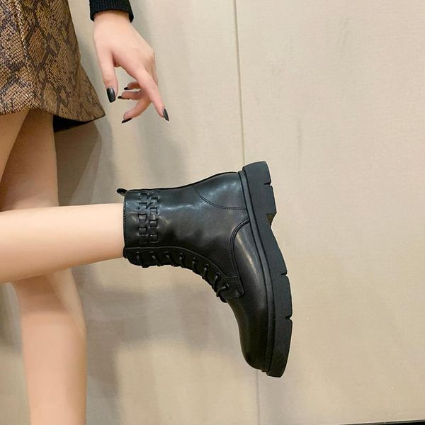 boots flat platform female shoes luxury designer boots-women winter footwear zipper round toe ladies ankle rubber lolita, Black
boots flat platform female shoes luxury designer boots-women winter footwear zipper round toe ladies ankle rubber lolita, Black