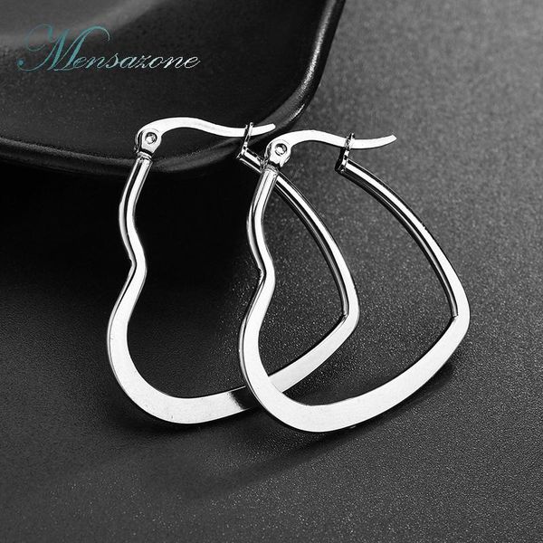 mensazone new arrival s tainless steel heart hoop earrings for women simple romantic love earring brinco feminino gifts, Golden;silver
mensazone new arrival s tainless steel heart hoop earrings for women simple romantic love earring brinco feminino gifts, Golden;silver