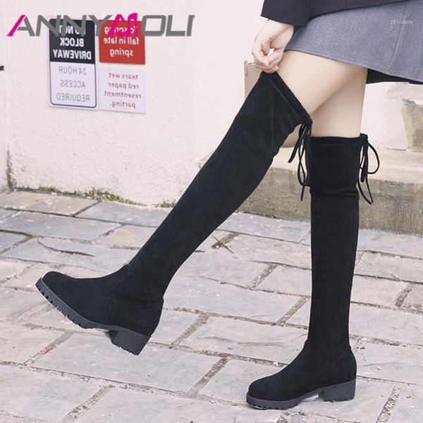 annymoli high heel over the knee boots height increasing heel woman boots lace up long female slim stretch shoes black 431
annymoli high heel over the knee boots height increasing heel woman boots lace up long female slim stretch shoes black 431