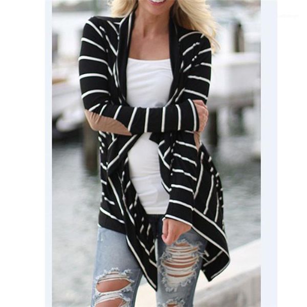 summer women's jackets casual long sleeve striped feminine coat cardigans patchwork fashion outwear trench coat female1, Black;brown
summer women's jackets casual long sleeve striped feminine coat cardigans patchwork fashion outwear trench coat female1, Black;brown