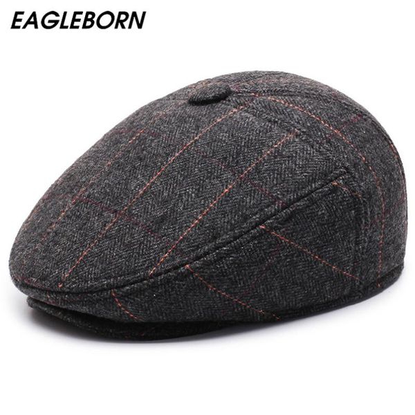 berets winter hat men beret classic lattice dad warm ear protection middle-aged elderly thick for mens big cap, Blue;gray
berets winter hat men beret classic lattice dad warm ear protection middle-aged elderly thick for mens big cap, Blue;gray