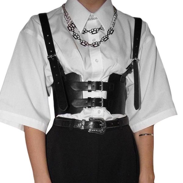 women's leather vest, personality street , hollow out party casual holiday slimming sling clothes 2021 new fashion, Black;brown
women's leather vest, personality street , hollow out party casual holiday slimming sling clothes 2021 new fashion, Black;brown