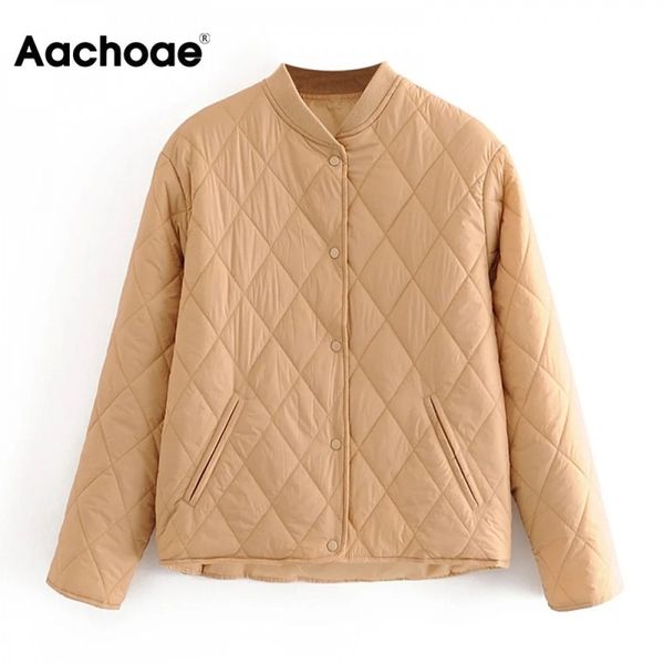 aachoae fashion argyle padded jacket women long sleeve casual outerwear coat autumn winter loose jackets female 201026, Black;brown
aachoae fashion argyle padded jacket women long sleeve casual outerwear coat autumn winter loose jackets female 201026, Black;brown