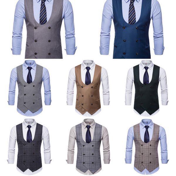 riinr men's classic party wedding paisley plaid waistcoat vest pocket square tie suit set pocket square set spring autumn q1216, White;black
riinr men's classic party wedding paisley plaid waistcoat vest pocket square tie suit set pocket square set spring autumn q1216, White;black