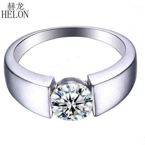 HELON 925 Sterling Silver Round 7.3mm Flawless 100% Genuine Graded Cubic Zirconia Engagement Wedding Polish Ring Setting1, Golden;silver
HELON 925 Sterling Silver Round 7.3mm Flawless 100% Genuine Graded Cubic Zirconia Engagement Wedding Polish Ring Setting1, Golden;silver