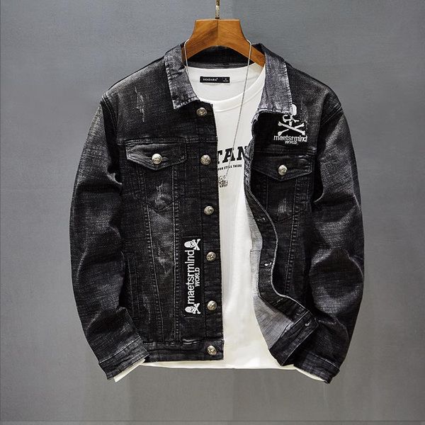 men's jackets fashion clothing spring autumn black denim jacket hip hop streetwear youth skulls pattern embroidered jean outwear, Black;brown
men's jackets fashion clothing spring autumn black denim jacket hip hop streetwear youth skulls pattern embroidered jean outwear, Black;brown