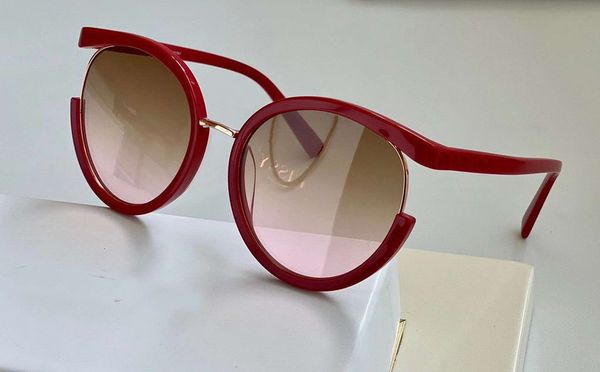 red frame brown round sunglasses brown gradient women designer sunglasses sun glasses with box, White;black
red frame brown round sunglasses brown gradient women designer sunglasses sun glasses with box, White;black