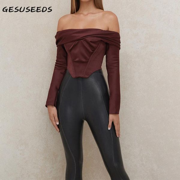 women's blouses & shirts blouse women off shoulder long sleeve solid shirt fall and bloues backless slim fashion autumn 2021, White
women's blouses & shirts blouse women off shoulder long sleeve solid shirt fall and bloues backless slim fashion autumn 2021, White