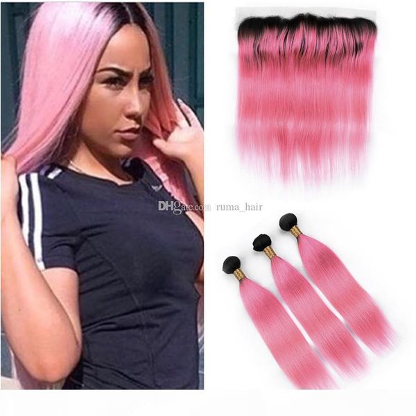 pink ombre lace frontal with bundles two tone human brazilian virgin hair 3 bundles with lace frontal 13x4 part 1b pink hair, Black;brown
pink ombre lace frontal with bundles two tone human brazilian virgin hair 3 bundles with lace frontal 13x4 part 1b pink hair, Black;brown