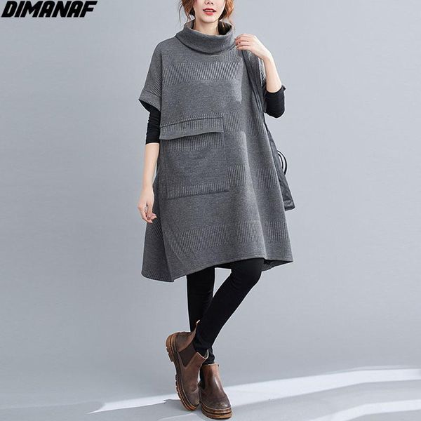 dimanaf 2020 plus size dress women autumn turtleneck solid female loose casual style procket vintage soft cotton oversize dress, Black;gray
dimanaf 2020 plus size dress women autumn turtleneck solid female loose casual style procket vintage soft cotton oversize dress, Black;gray