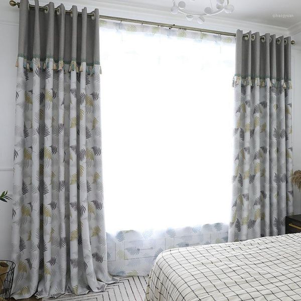 new simple and fresh feather full shading curtains for living dining room bedroom.1
new simple and fresh feather full shading curtains for living dining room bedroom.1