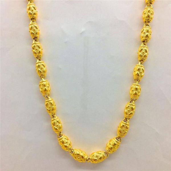 simple geometric olive beadeds chain necklaces 14k gold 3d jewelry for women men wedding anniversary jewelry birthday gifts, Silver
simple geometric olive beadeds chain necklaces 14k gold 3d jewelry for women men wedding anniversary jewelry birthday gifts, Silver