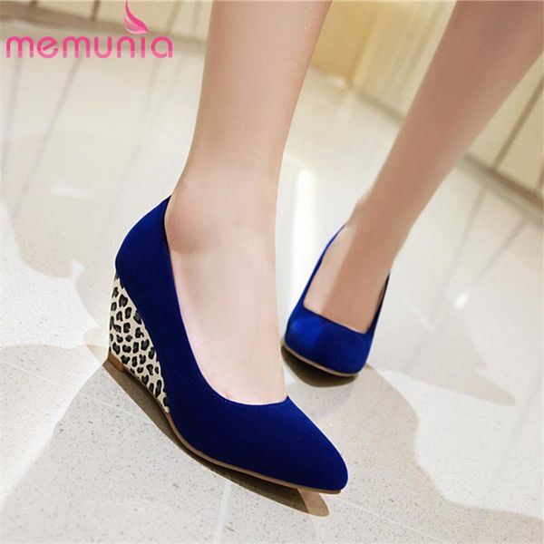 memunia 2021 new arrival women pumps flock pointed toe single shoes spring summer party wedding shoes elegant woman wedges, Black 
memunia 2021 new arrival women pumps flock pointed toe single shoes spring summer party wedding shoes elegant woman wedges, Black